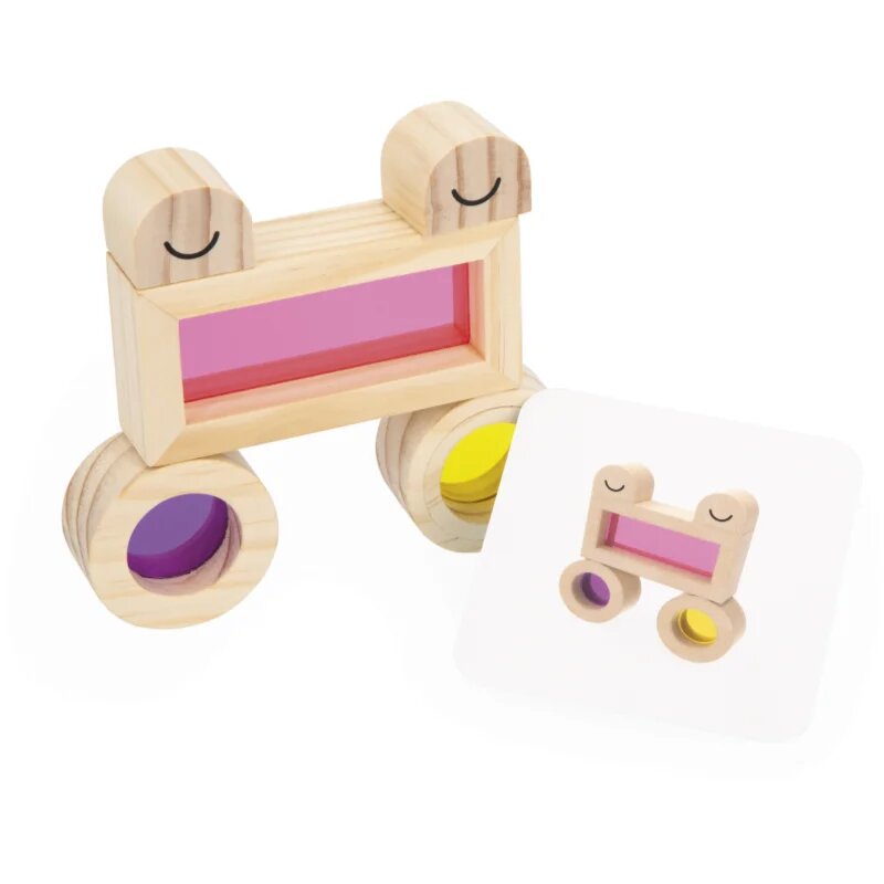 Janod Sensory Game Translucent Blocks aktivity hračka 12m+ 12 ks