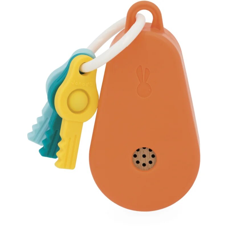 Janod Sounding Keychain aktivity hračka ze dřeva 18m+ 1 ks