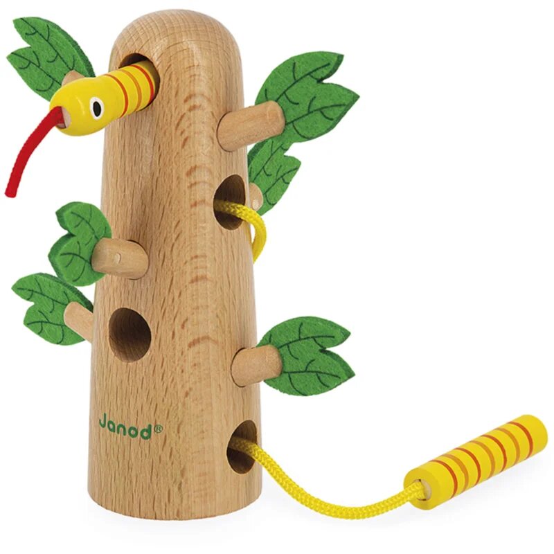 Janod Tropik Tropical Lace-Up Tree aktivity hračka 18m+ 1 ks