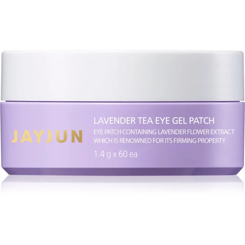 Jayjun Eye Gel Patch Lavender Tea hydrogelová maska na oční okolí pro zpevnění pleti 60x14 g