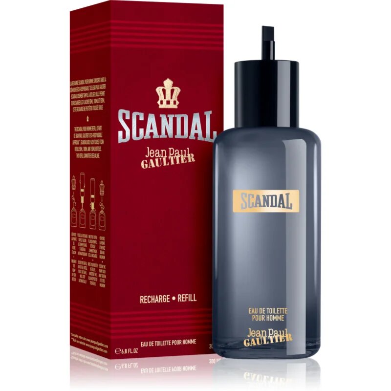 Jean Paul Gaultier Scandal Pour Homme toaletní voda – náhradní náplň pro muže 200 ml