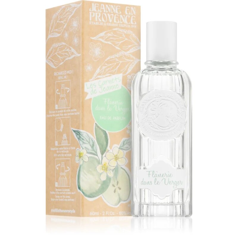 Jeanne en Provence Les Carnets de Jeanne Flanerie dans Le Verger parfémovaná voda plnitelná pro ženy 60 ml