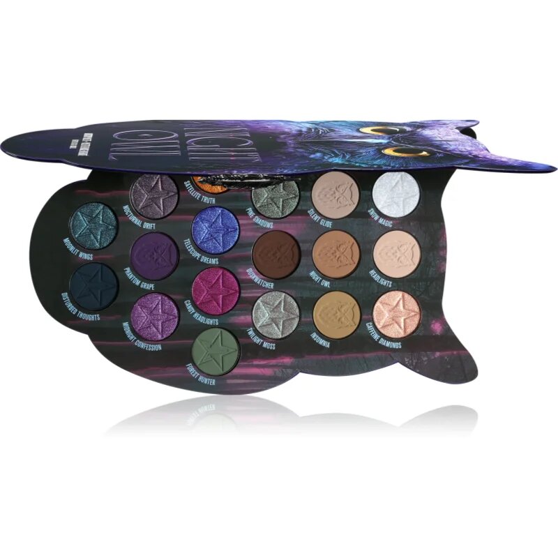 Jeffree Star Cosmetics Artisty Palette Night Owl paletka očních stínů 18x1 g