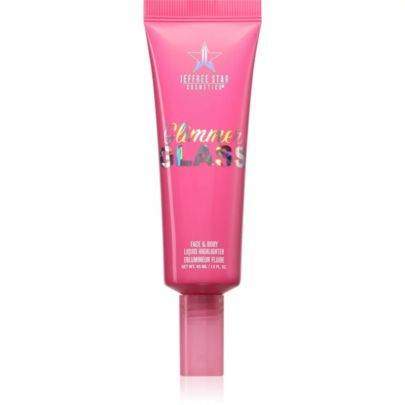 Jeffree Star Cosmetics Glimmer Glass Face & Body Highlighter tekutý rozjasňovač na tělo a obličej odstín Diamond In The Muff 45 ml