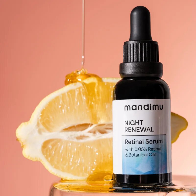 Jíme zdravě Mandimu Night Renewal Retinalové sérum noční sérum proti příznakům stárnutí 30 ml