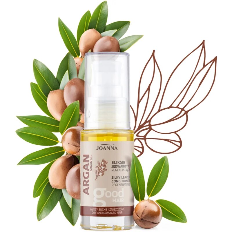 Joanna Argan Oil regenerační bezoplachový kondicionér pro suché a poškozené vlasy 25 ml