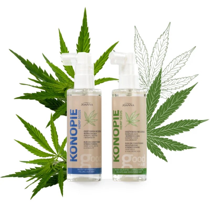 Joanna Cannabis posilující kondicionér s rostlinnými výtažky pro citlivou pokožku hlavy 100 ml