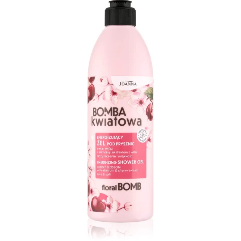 Joanna Floral Bomb Energizing sprchový gel Cherry Blossom 500 ml