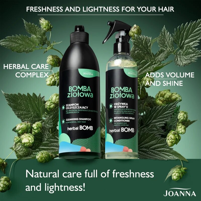 Joanna Herbal Bomb Detangling Spray Conditioner sprej pro snadné rozčesání vlasů 300 ml