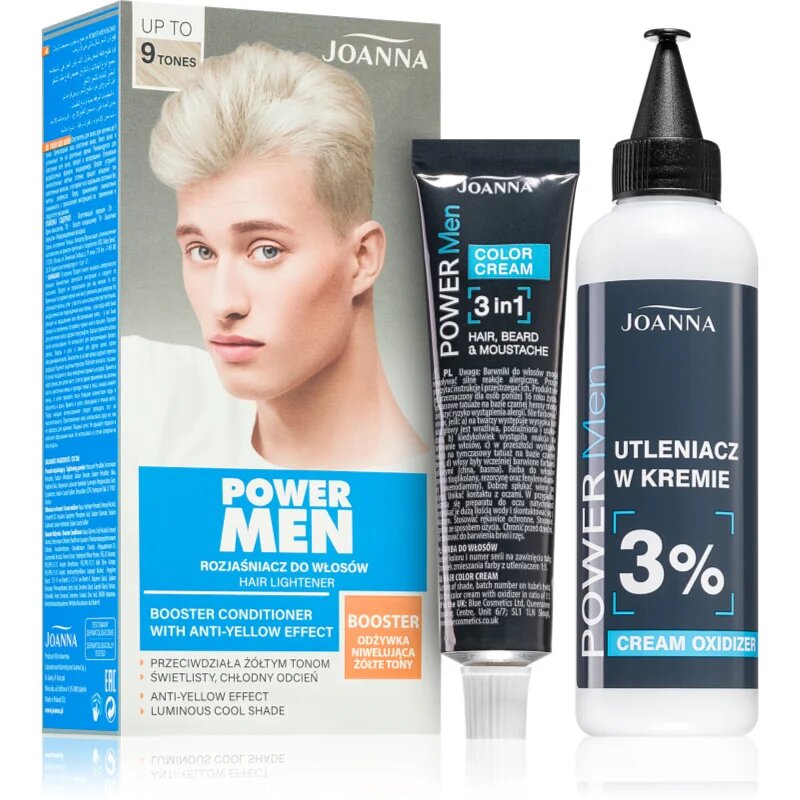 Joanna Power Men Hair Lightener barva na vlasy pro zesvětlení vlasů 1 ks