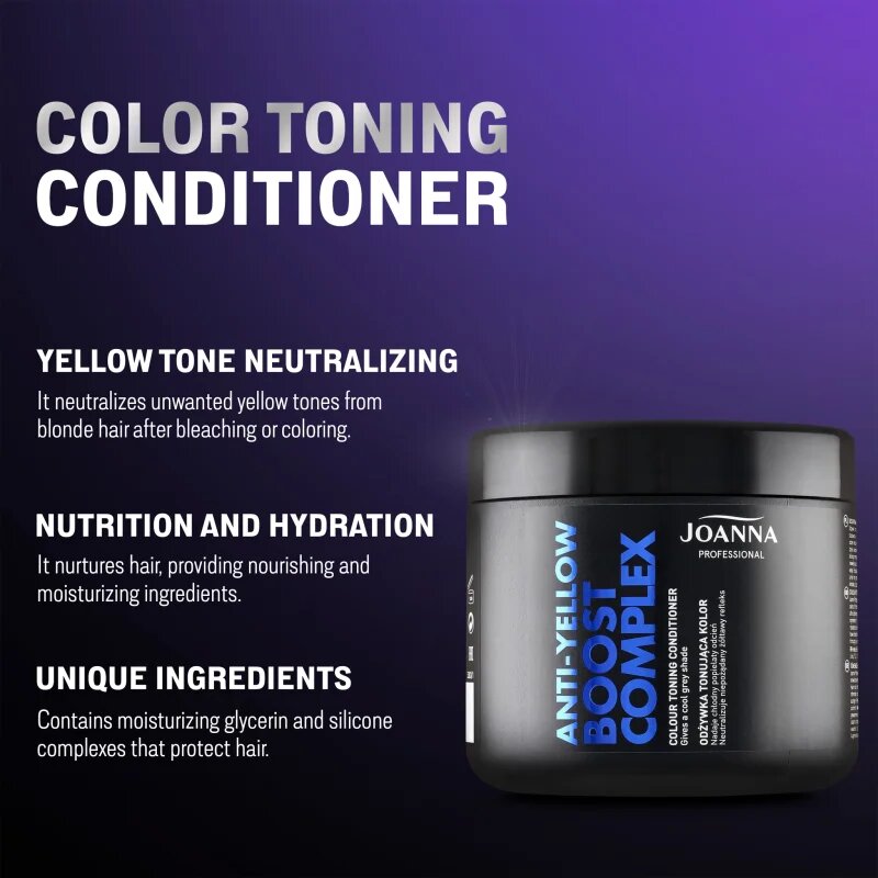 Joanna Professional Color Boost Complex revitalizační kondicionér pro blond a šedivé vlasy 500 g