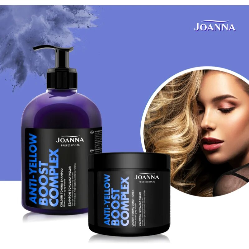 Joanna Professional Color Boost Complex revitalizační kondicionér pro blond a šedivé vlasy 500 g