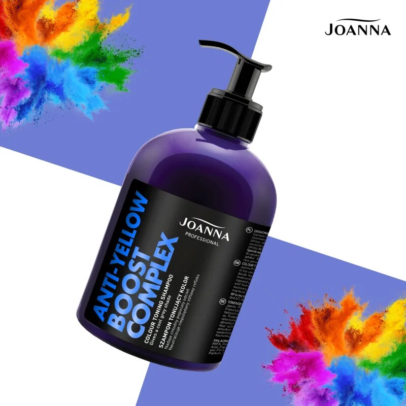 Joanna Professional Color Boost Complex revitalizační šampon pro blond a šedivé vlasy 500 g