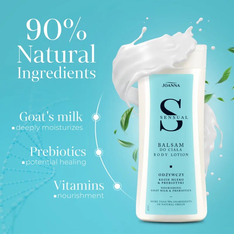 Joanna Sensual Body Lotion vyživující tělové mléko Goat Milk & Prebiotics 200 g