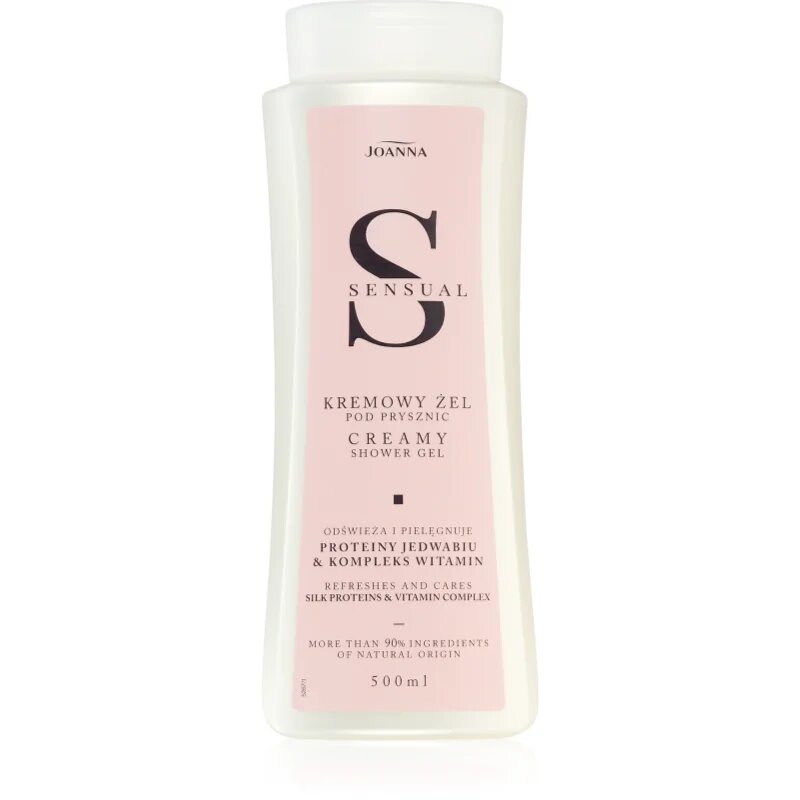 Joanna Sensual Creamy Shower Gel krémový sprchový gel Silk Proteins & Vitamin Complex 500 ml