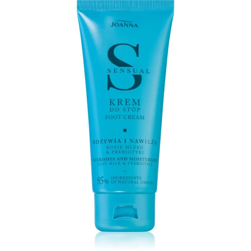 Joanna Sensual Foot Cream hydratační a vyživující krém na nohy Goat Milk & Prebiotics 100 g