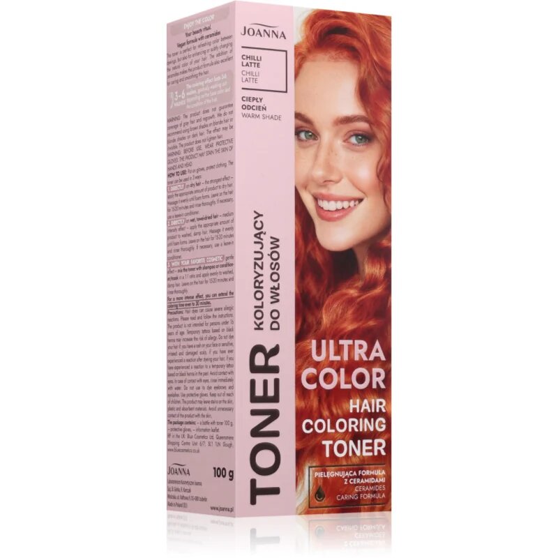 Joanna Ultra Color barevný toner odstín Chilli Latte 100 g