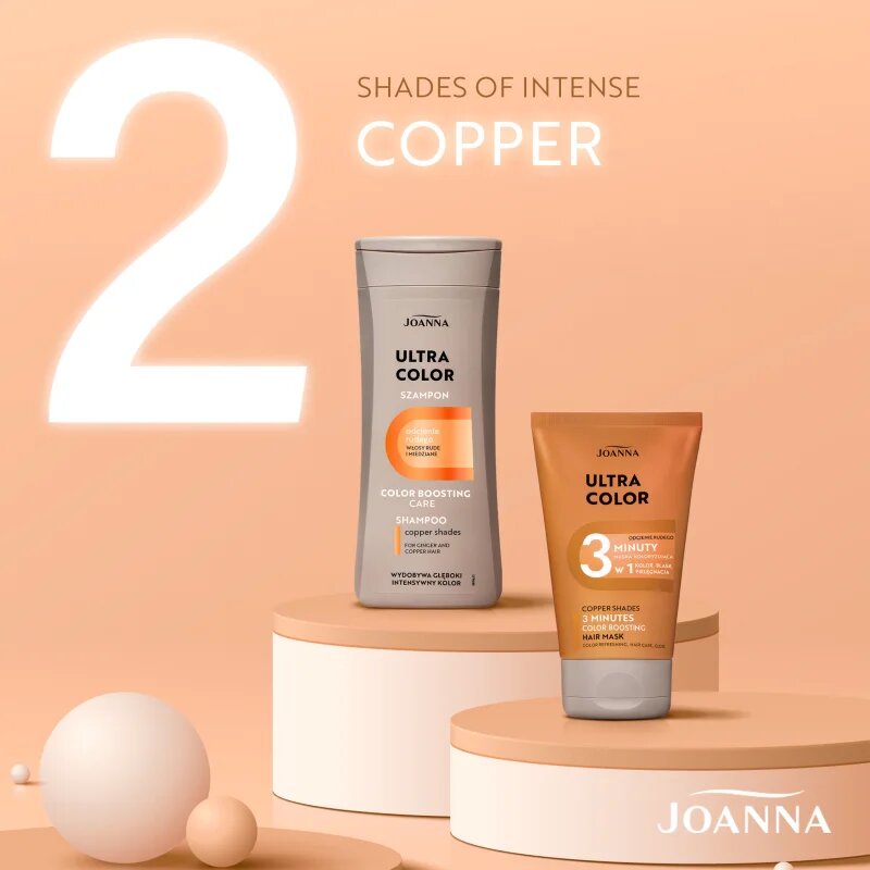 Joanna Ultra Color Cooper Shades 3 Minutes maska na vlasy pro červené odstíny vlasů 100 g