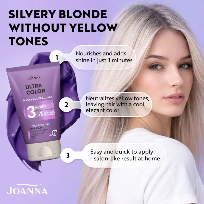Joanna Ultra Color Silver Shades 3 Minutes tónovací kondicionér odstín Silver 100 g