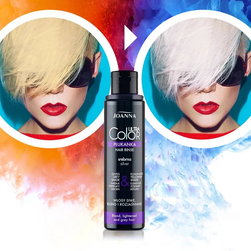 Joanna Ultra Color tónovací barva na vlasy odstín Silver Blond 100 g