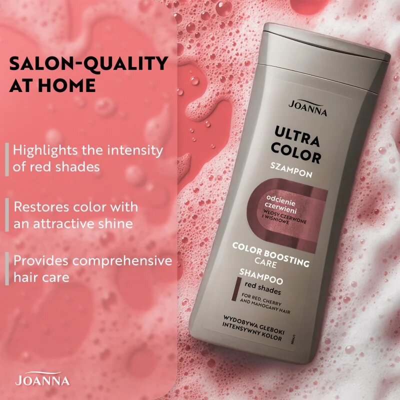 Joanna Ultra Color tónovací šampon pro červené odstíny vlasů 200 ml