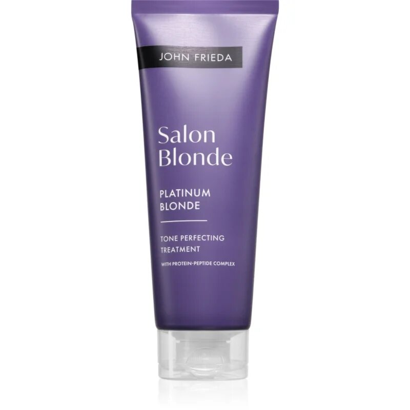 John Frieda Salon Blonde Tone Perfecting Treatment tónovací krém pro zvýraznění barvy vlasů odstín Platinum Blonde 120 ml