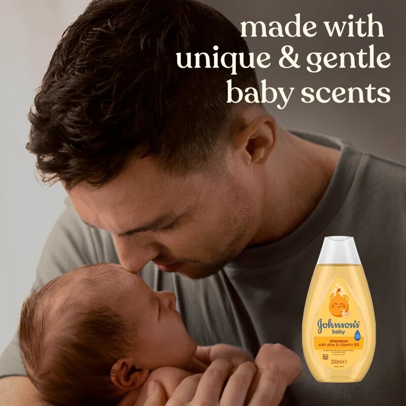 Johnson's® Wash and Bath extra jemný šampon pro děti od narození 200 ml