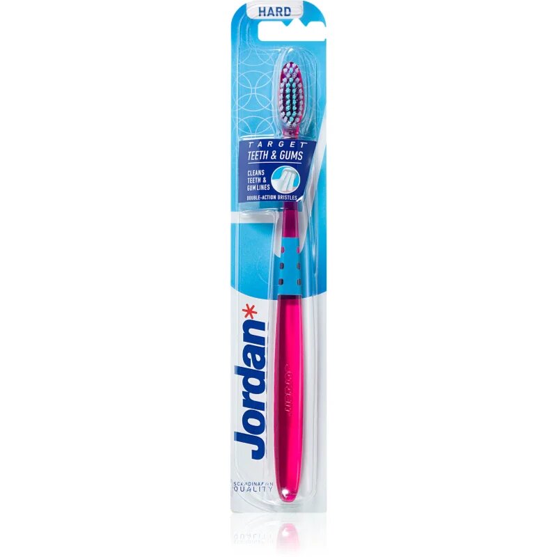 Jordan Target Teeth & Gums Hard zubní kartáček 1 ks