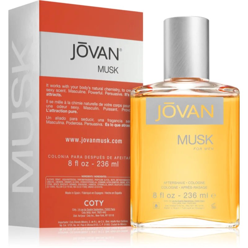 Jovan Musk For Men voda po holení pro muže 236 ml