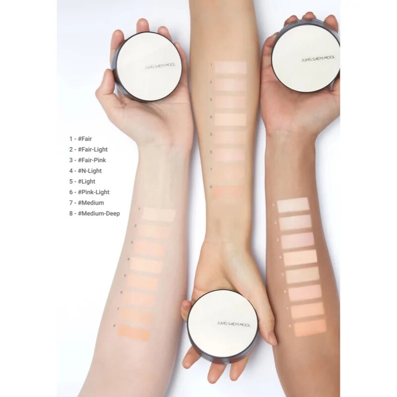 JUNG SAEM MOOL Essential Skin Nuder Cushion rozjasňující make-up – náhradní náplň odstín Medium Deep 14 g