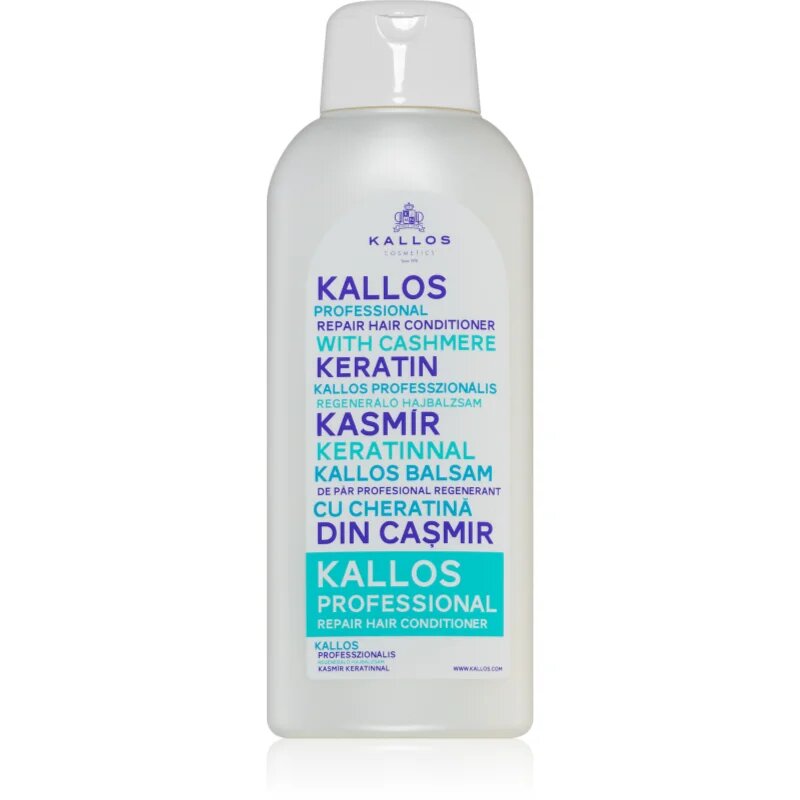 Kallos Cashmere keratin vyživující balzám pro suché a hrubé vlasy pro ženy 1000 ml