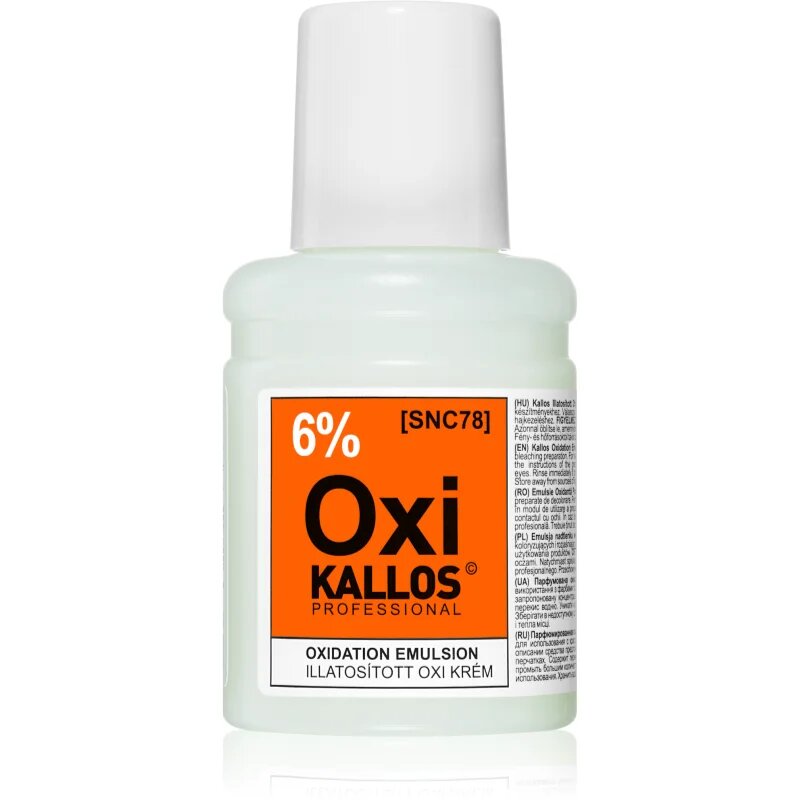 Kallos Classic Oxi krémový peroxid 6% pro profesionální použití 60 ml