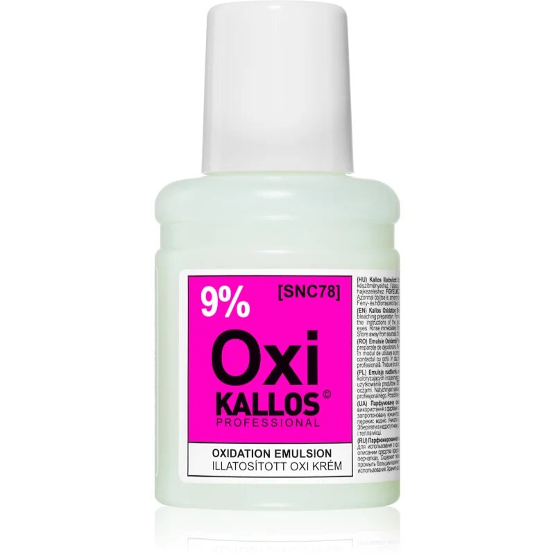 Kallos Classic Oxi krémový peroxid 9% pro profesionální použití 60 ml