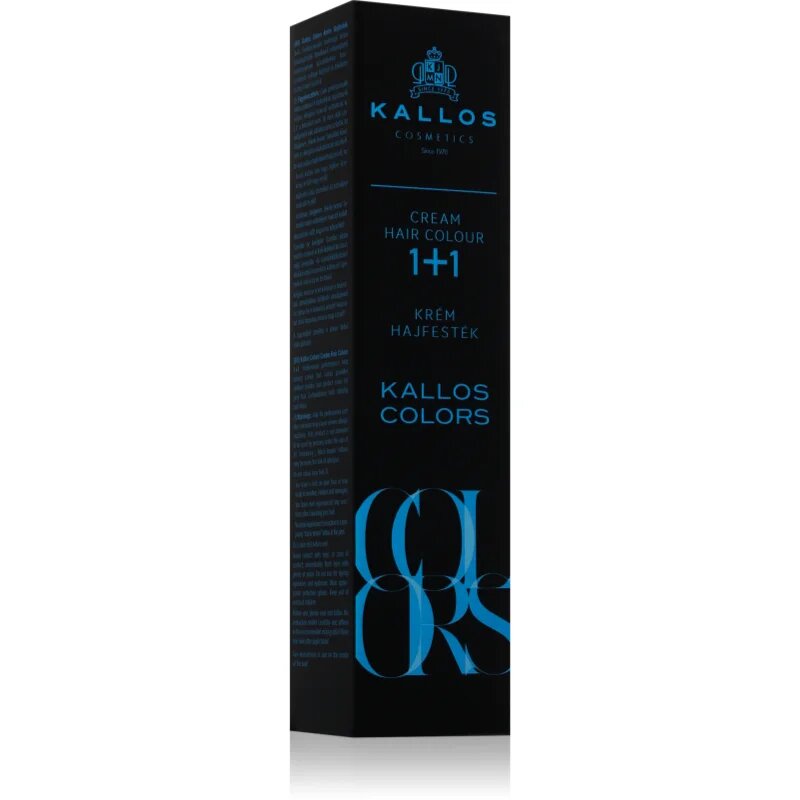 Kallos Colors Cream Hair Colour barva na vlasy odstín 1C - Bluish Black 60 ml