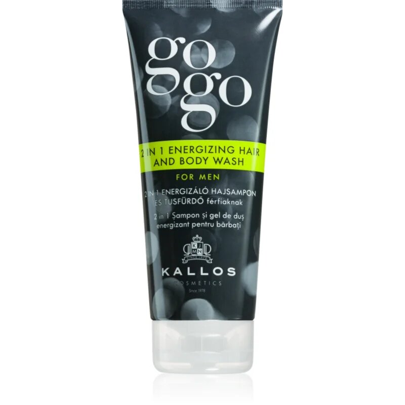 Kallos Gogo energizující sprchový gel na tělo a vlasy 200 ml