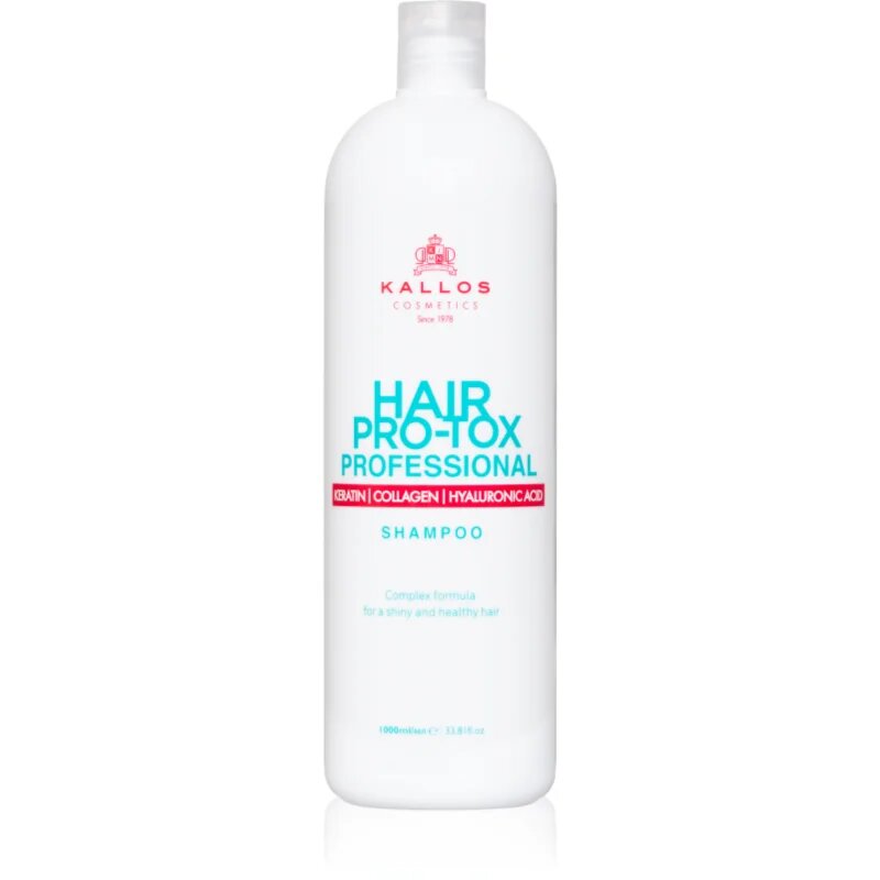 Kallos Hair Pro-Tox šampon s keratinem pro suché a poškozené vlasy 1000 ml
