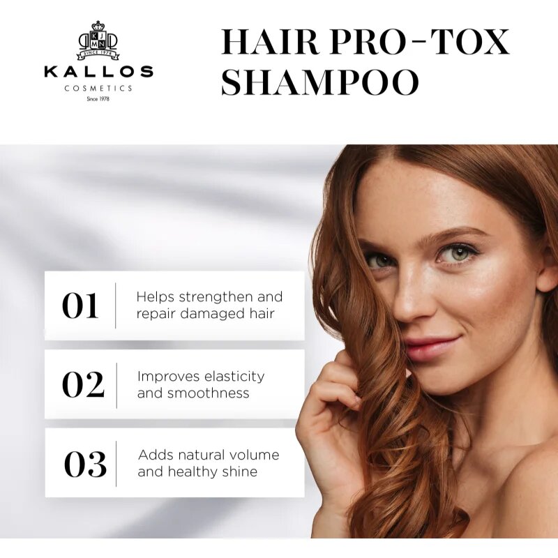 Kallos Hair Pro-Tox šampon s keratinem pro suché a poškozené vlasy 500 ml