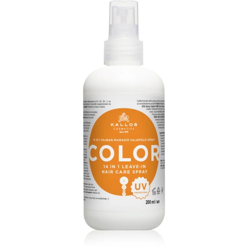 Kallos KJMN Color bezoplachový sprej s UV faktorem 200 ml