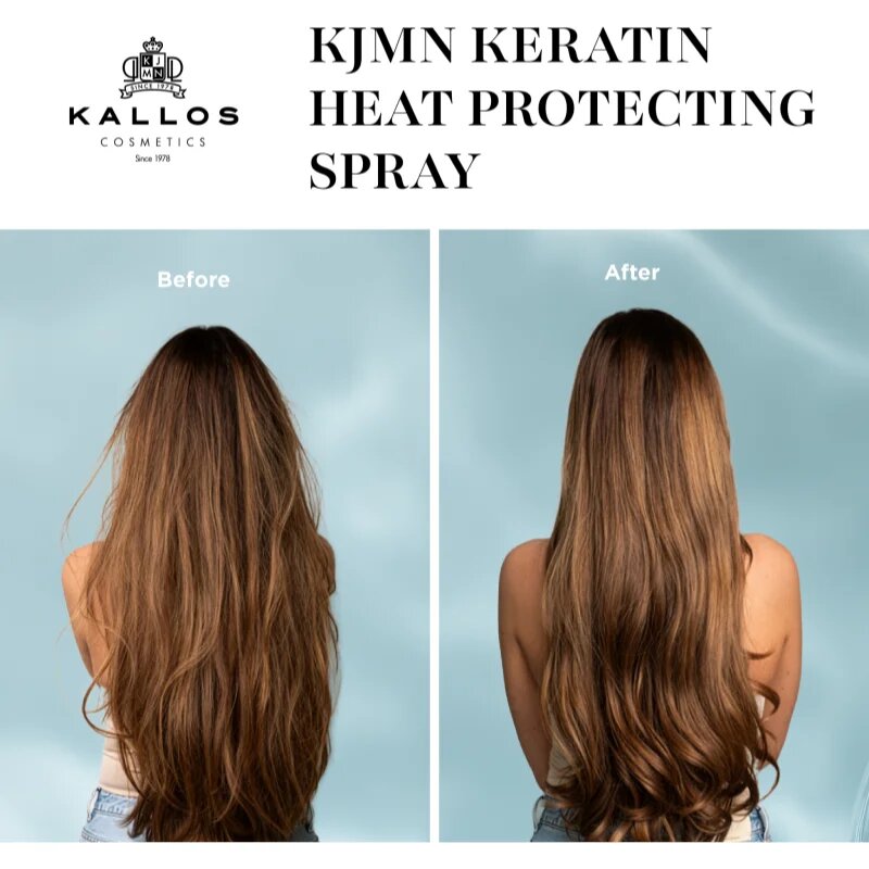 Kallos KJMN Keratin ochranný sprej pro tepelnou úpravu vlasů 200 ml