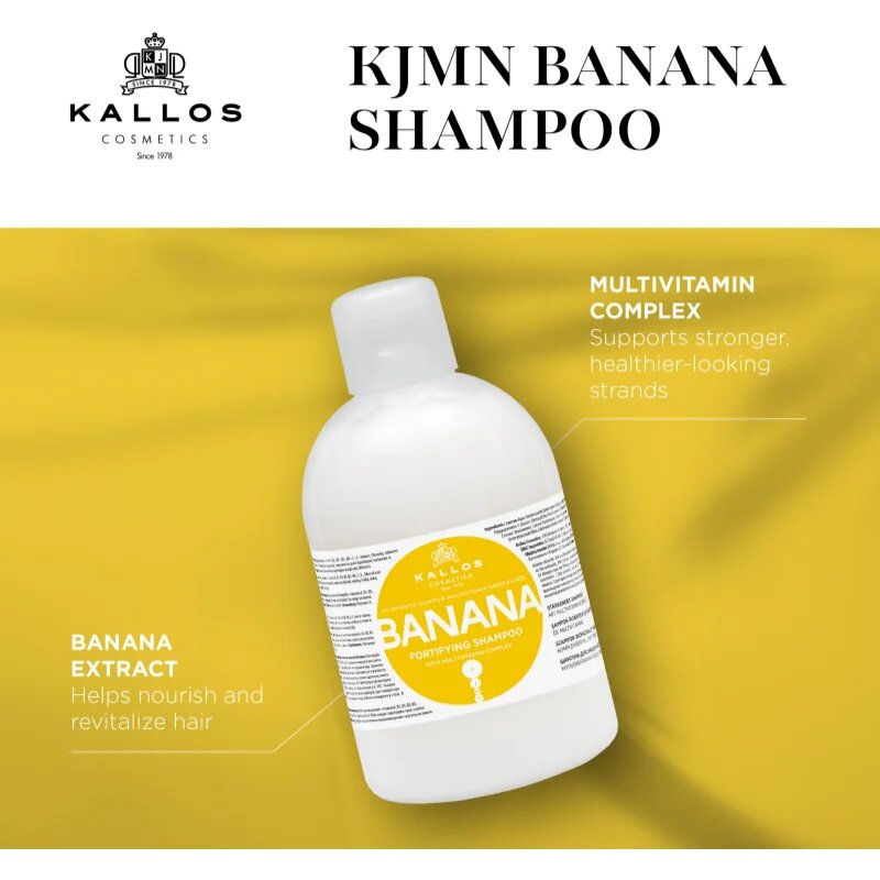 Kallos KJMN Professional Banana posilující šampon 500 ml