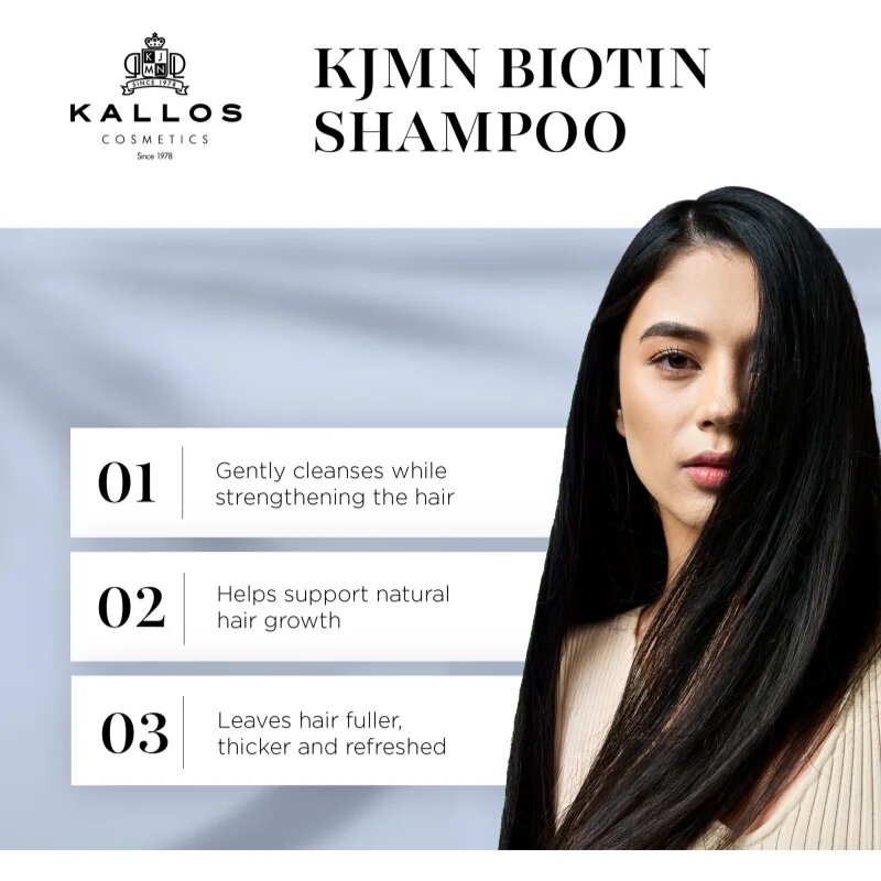 Kallos KJMN Professional Biotin šampon pro tenké slabé a lámavé vlasy 1000 ml