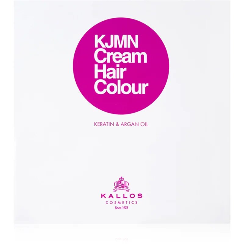 Kallos KJMN Professional Cream Hair Colour Keratin & Argan Oil barva na vlasy s keratinem a arganovým olejem odstín 11.11 Very Light Blonde 100 ml