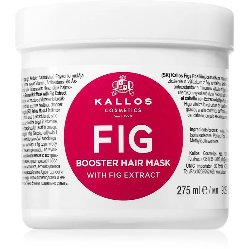 Kallos KJMN Professional Fig hloubkově vyživující maska na vlasy 275 ml
