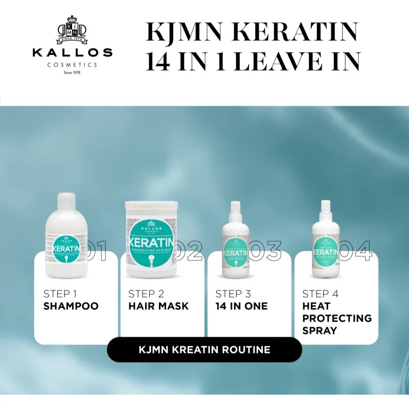 Kallos KJMN Professional Keratin bezoplachový sprej na vlasy 200 ml