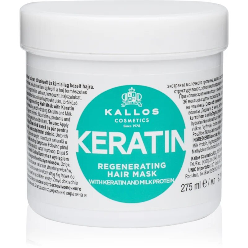 Kallos KJMN Professional Keratin maska na vlasy s keratinem 275 ml