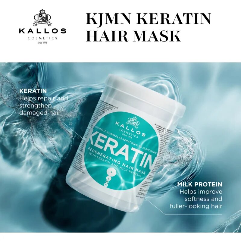 Kallos KJMN Professional Keratin maska na vlasy s keratinem 275 ml