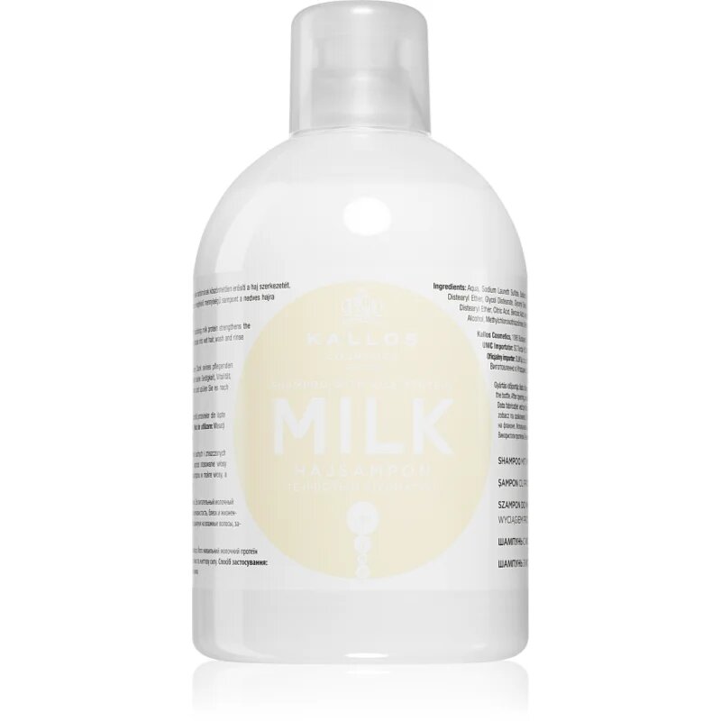 Kallos KJMN Professional Milk šampon pro suché a poškozené vlasy 1000 ml