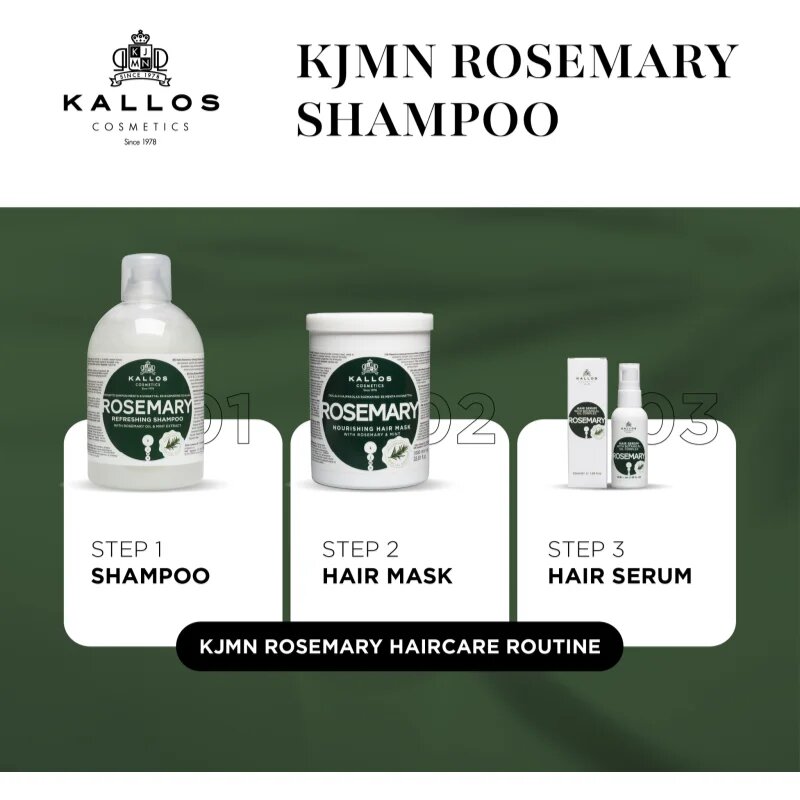 Kallos KJMN Professional Rosemary čisticí šampon 1000 ml