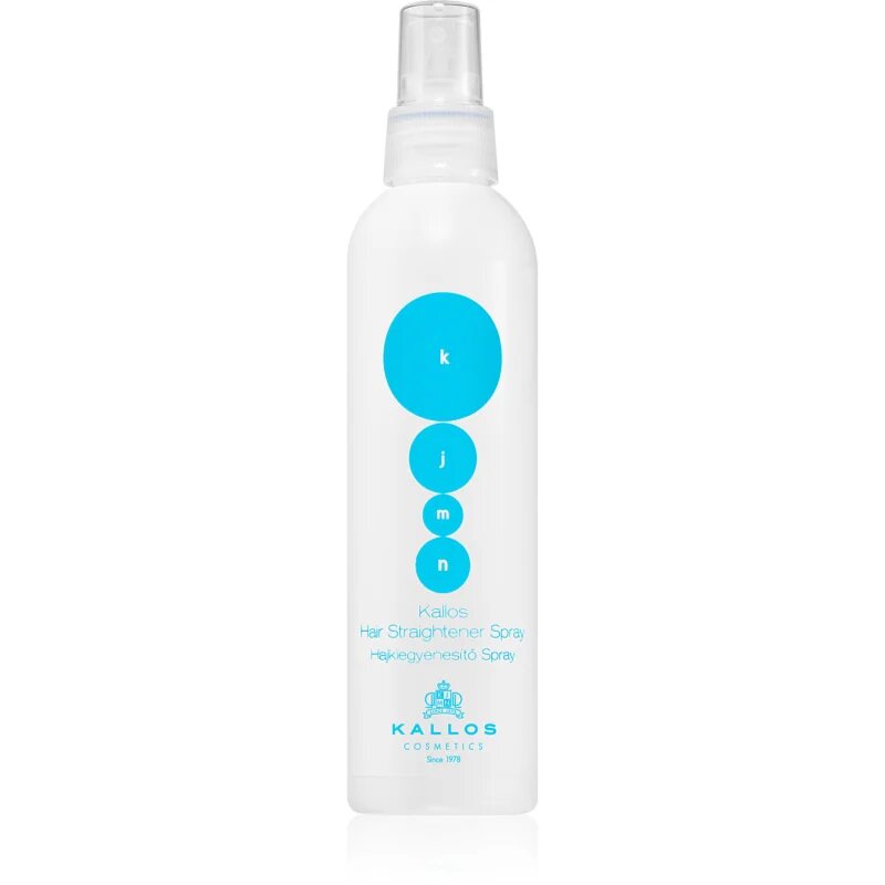 Kallos KJMN Professional Straightener Spray sprej pro tepelnou úpravu vlasů 200 ml