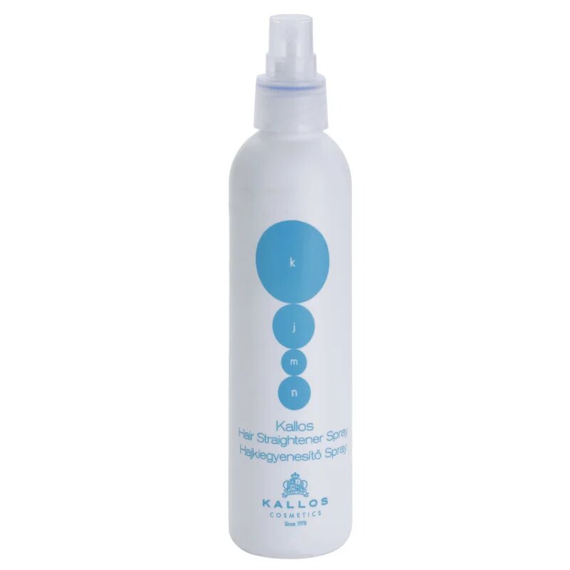 Kallos KJMN Professional Straightener Spray sprej pro tepelnou úpravu vlasů 200 ml